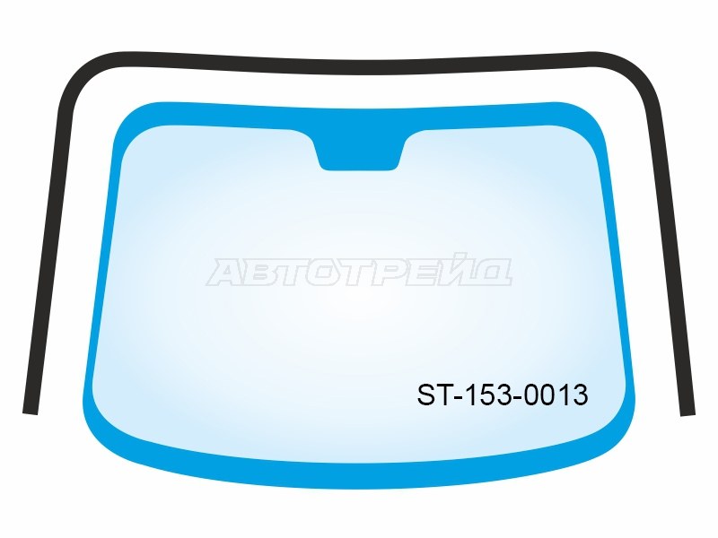 Молдинг лобового стекла (П-образный) Chevrolet Cruze 09-15  / Daewoo Lacetti 08-11 (SAT: ST-153-0013)