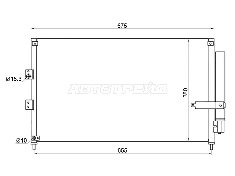 Радиатор кондиционера Honda Civic 05-12  / Civic USA 05-08 (SAT: ST-HD09-394-0)