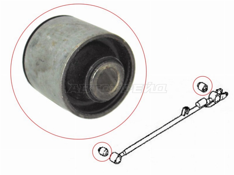 Сайлентблок FR задней нижней продольной тяги DAIHATSU TERIOS /TOYOTA CAMI 99-05 (SAT: ST-48727-87403)