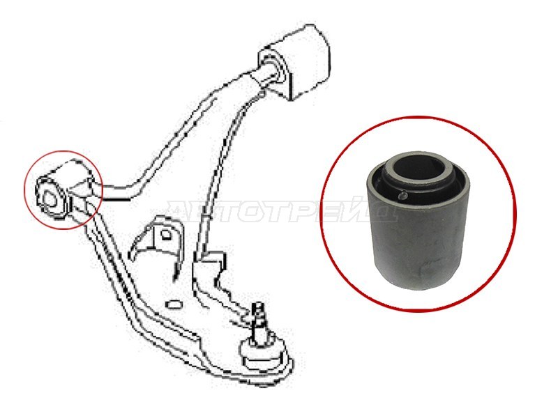 Сайлентблок FR переднего нижнего рычага NISSAN Cefiro A32 /33 94-02 (SAT: ST-54590-01E00)