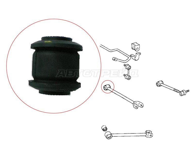 Сайлентблок RR поперечного рычага TOYOTA CHASER /CRESTA /MARK2 /CROWN JZS155 /GS151 92- (SAT: ST-48725-22180)