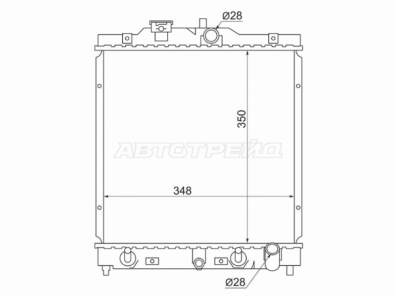 Радиатор Honda Civic 91-00  / HR-V 98-07  / Capa 98-02  / Civic EURO 93-01 (SAT: SG-HD0001)