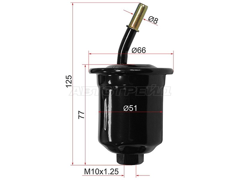 Фильтр топливный MITSUBISHI PAJERO SPORT 6G72 98-09 (SAT: ST-MR239580)