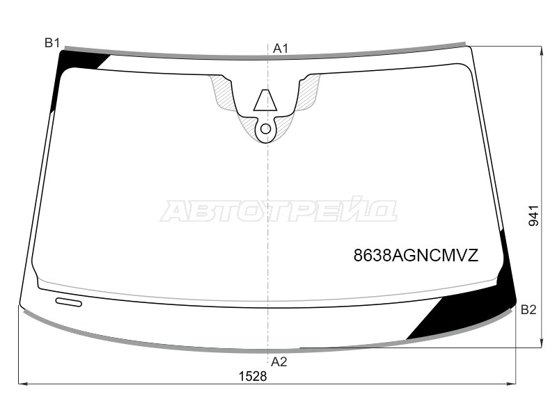 Стекло лобовое (Камера / Датчик дождя / Молдинг) Audi A8 17- (FUYAO: 8638AGNCMVZ)