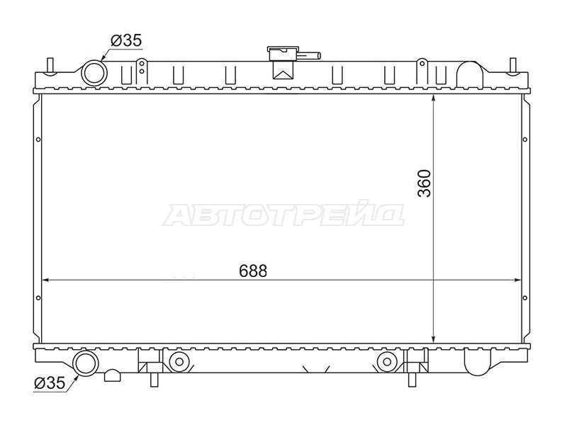 Радиатор Nissan Primera 95-02  / Bluebird 96-01  / Primera Camino 95-97 (SAT: NS0002-11-QD)