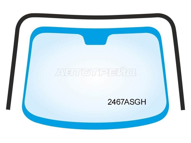 Молдинг лобового стекла (П-образный) BMW 1-Series 11-19  / 2-Series 14- (PMA: 2467ASGH)