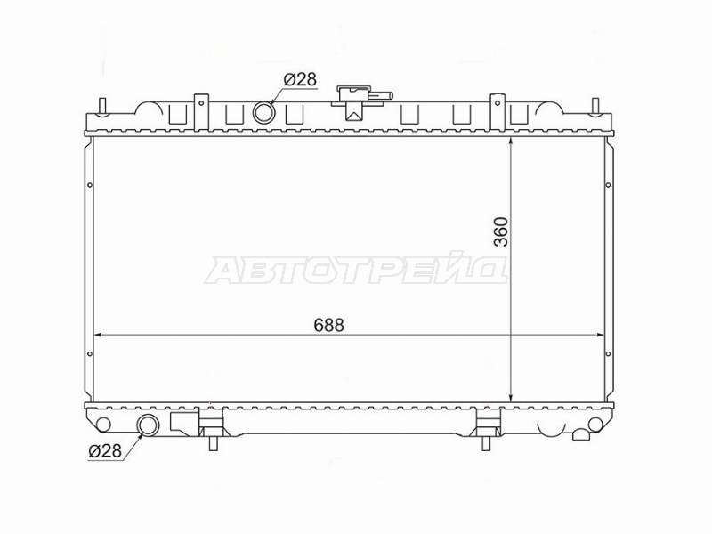 Радиатор Nissan AD 99-02  / Almera 00-06  / Primera 01-08  / Sunny 98-04  / Mazda Familia S-Wagon 98-04  / Nissan Almera Classic 06-12  / Bluebird Sylphy 00-05 (SAT: SG-NS0001-16-MT)