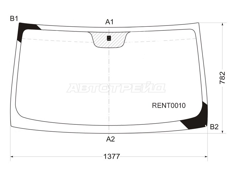 Стекло лобовое RENAULT KANGOO 97-07 (KMK: RENT0010)