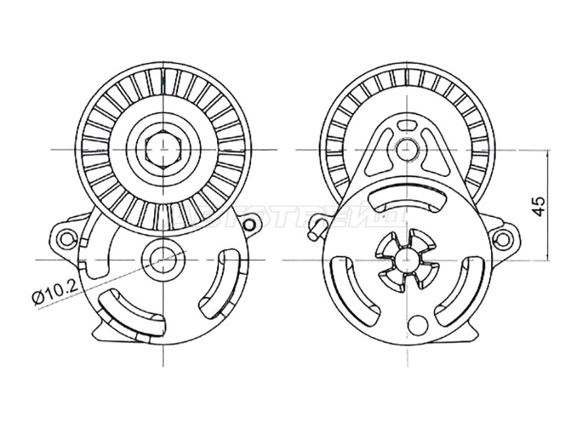 Натяжитель приводного ремня SUBARU FORESTER /IMPREZA /LEGACY /XV 12- (SAT: ST-23769-AA040)