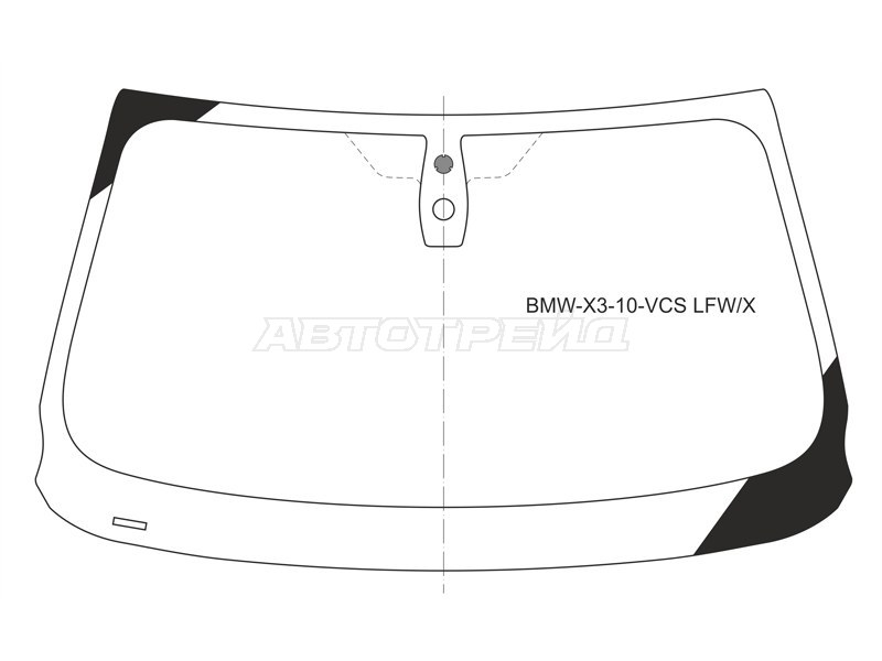 Стекло лобовое (Датчик дождя) BMW X3 10-14 (XYG: BMW-X3-10-VCS LFW/X)