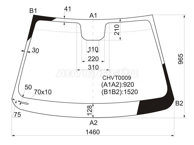 Стекло лобовое Chevrolet Cruze 09-15  / Daewoo Lacetti 08-11 (KMK: CHVT0009)