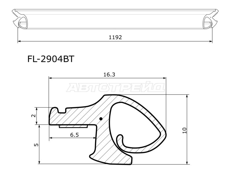 Молдинг лобового стекла (Сверху) Infiniti EX25 11-13  / EX35 07-13  / EX37 07-13  / QX50 13-18 (FLEXLINE: FL-2904BT)