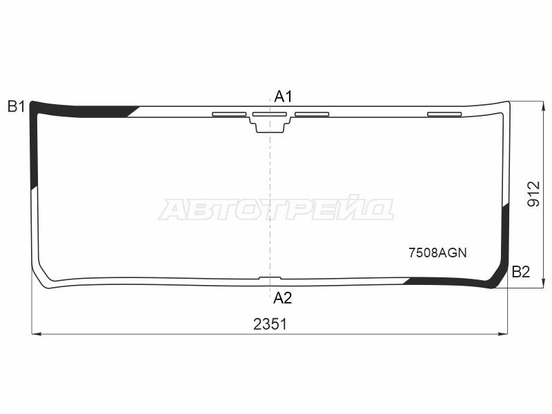 Стекло лобовое Scania 6 /R /G /S Series 16- (PILKINGTON: 7508AGN)