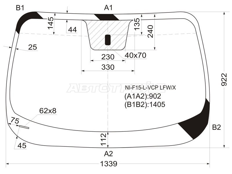 Стекло лобовое Nissan Juke 10-20 (XYG: NI-F15-L-VCP LFW/X)