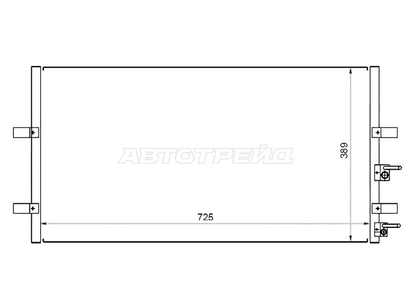 Радиатор кондиционера Ford Transit 06-14  / Tourneo Connect 02-13 (SAT: ST-FDR7-394-0)