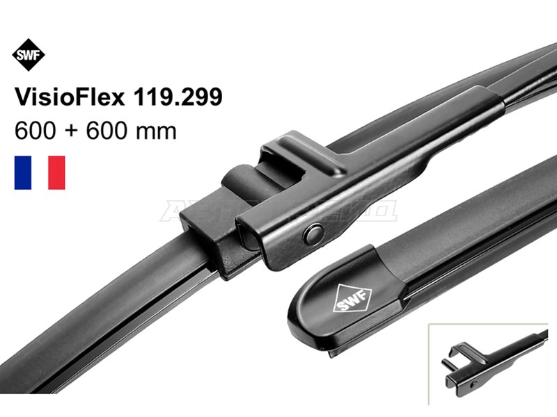 Комплект щеток стеклоочистителя 600мм+600мм MERCEDES-BENZ C-CLASS W204 08-12 (SWF: 119299)