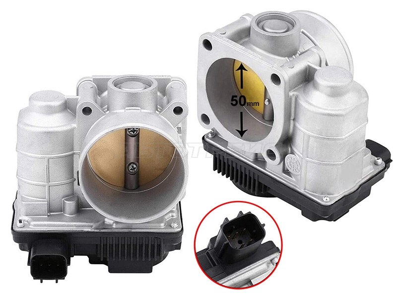 Дроссельная заслонка NISSAN ALMERA /AD /PRIMERA /WINGROAD /X-TRAIL 98- D=50mm (SAT: ST-359-0051)