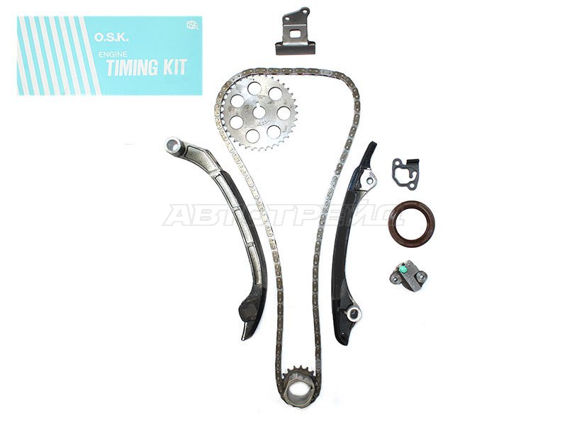 Комплект для замены цепи ГРМ TOYOTA DYNA /TOYOACE /HIACE /HILUX /LC PRADO 2TR-FE 04- (OSK: T037K)
