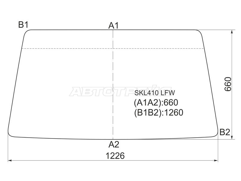 Стекло лобовое Chevrolet Damas 11-  / Daewoo Damas 91-05  / Suzuki Carry Van 91-98 (XYG: SKL410 LFW)