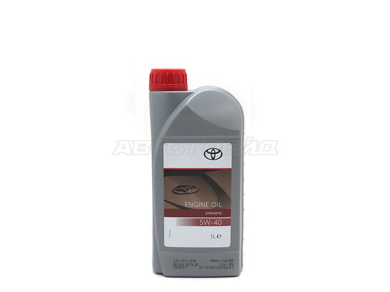 Масло моторное TOYOTA (пластиковая канистра) 5W-40 1Л (синтетика) Бельгия (TOYOTA: 08880-80836)