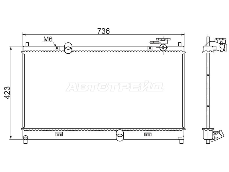 Радиатор Lifan Solano 10-16 (SAT: LF0001)