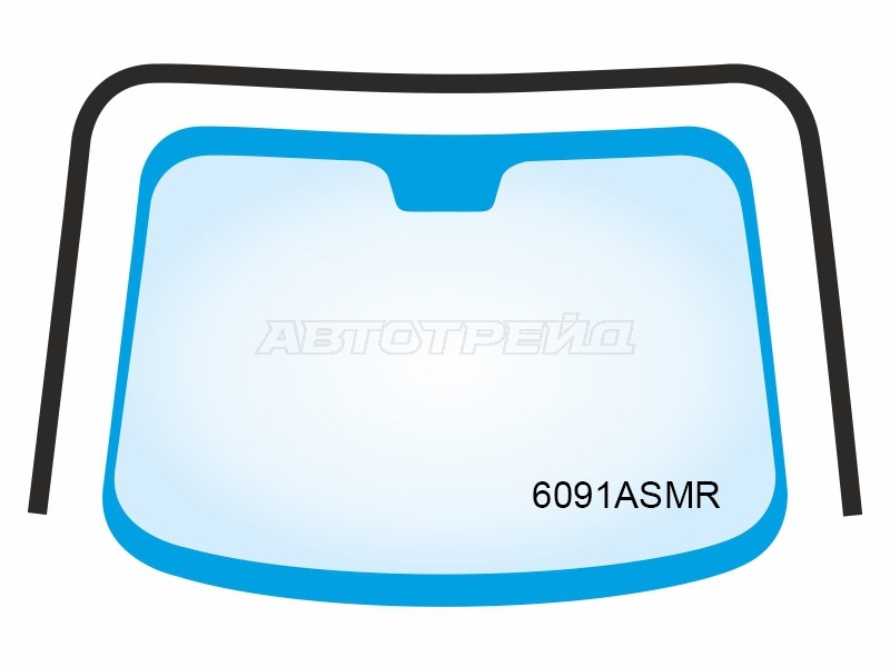 Молдинг лобового стекла (П-образный) Nissan X-Trail 13-22  / Rogue 14-21 (PMA: 6091ASMR)