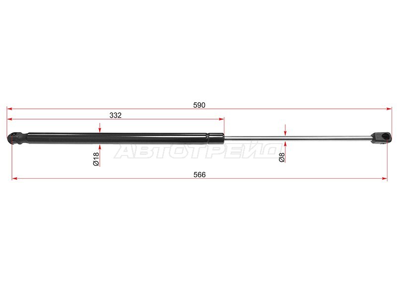 Амортизатор крышки багажника Hyundai i30 07-12 (SAT: ST-81780-2L010)