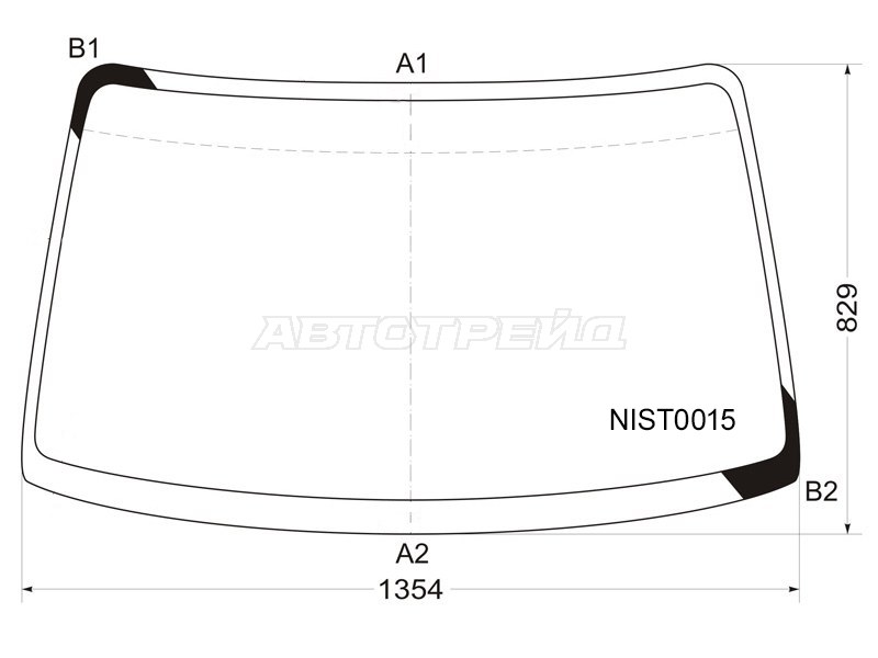 Стекло лобовое NISSAN CUBE 98-02 (KMK: NIST0015)
