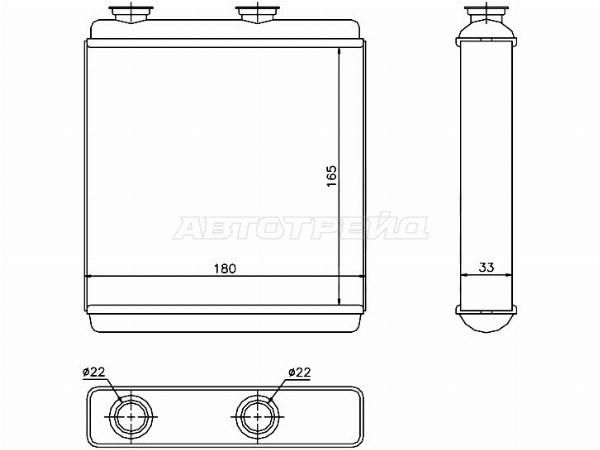 Радиатор отопителя салона  OPEL MERIVA A 03- (SAT: ST-OP09-395-0)