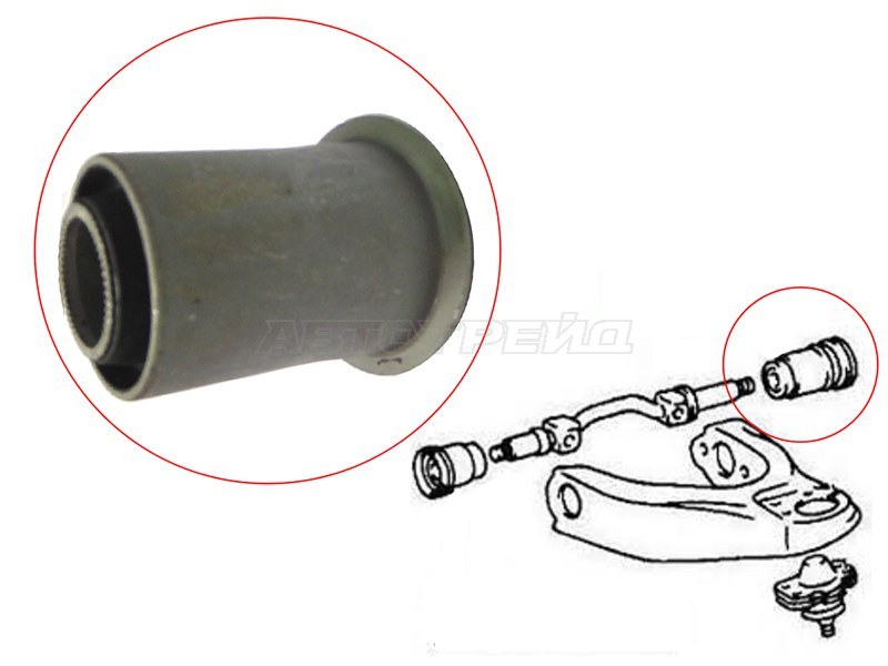 Сайлентблок верхнего рычага RR Lite  / TownAce 2WD 94-97 (SAT: ST-48635-28060)