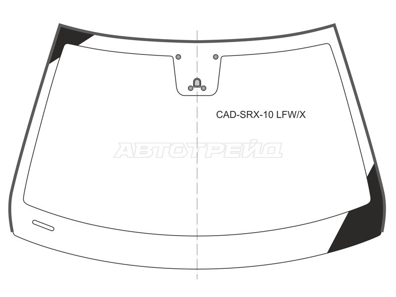 Стекло лобовое (Молдинг) Cadillac SRX 09-17 (XYG: CAD-SRX-10 LFW/X)