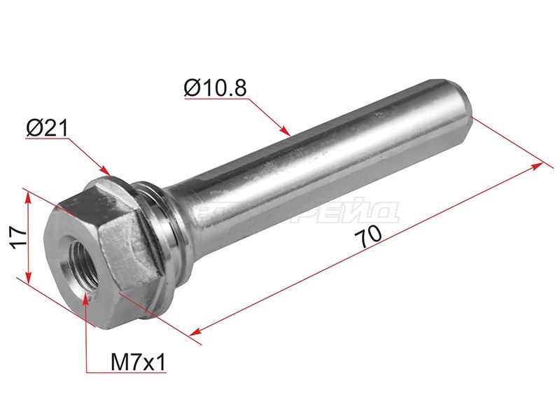 Направляющая переднего суппорта (верх) TOYOTA ALLION,PREMIO,CALDINA (SAT: ST-47715-22080)