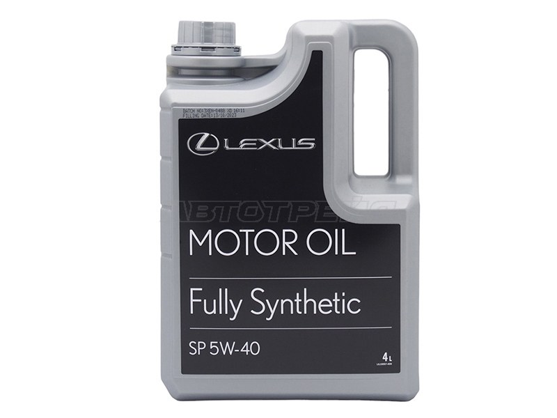 Масло моторное LEXUS (пластиковая канистра) 5W-40 SP 4Л (Синтетика) ОАЭ (LEXUS: 08880-84136)