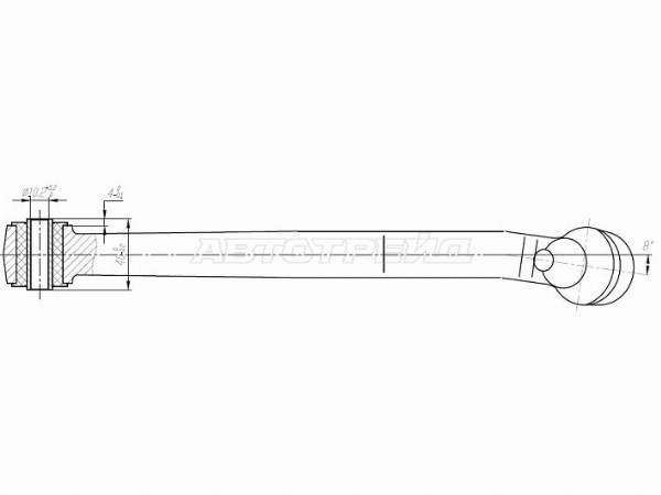Рычаг FR нижний TOYOTA DUET /DAIHATSU STORIA /YRV 98- LH (SAT: ST-48069-97401)
