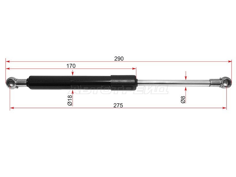 Амортизатор крышки багажника Audi 80 86-95  / 90 87-91 (SAT: ST-893827552)