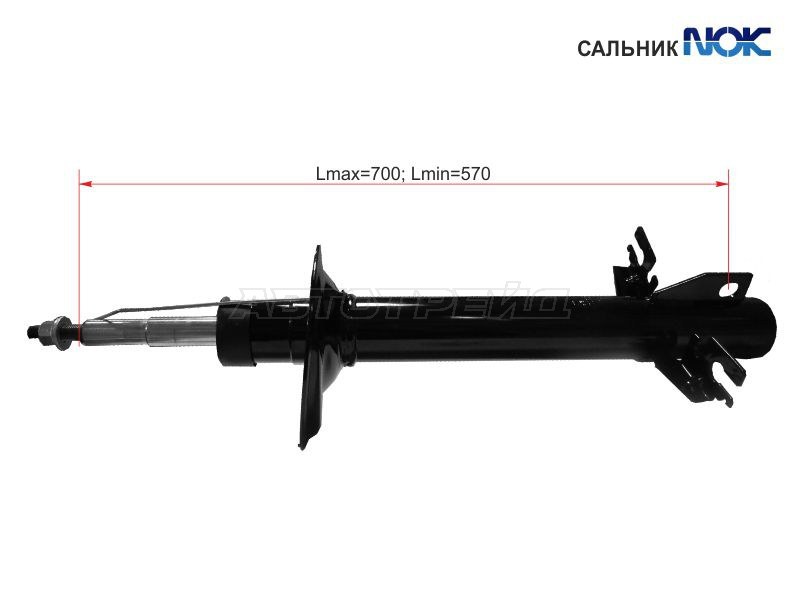 Стойка передняя (шток 25) FIAT DUCATO III /CITROEN JUMPER III /PEUGEOT BOXER III 2007- LH=RH (SAT: ST-50708386)