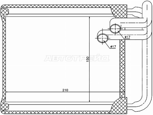 Радиатор отопителя салона HYUNDAI i30 07- /KIA CEED 07- (SAT: ST-HN30-395-0)