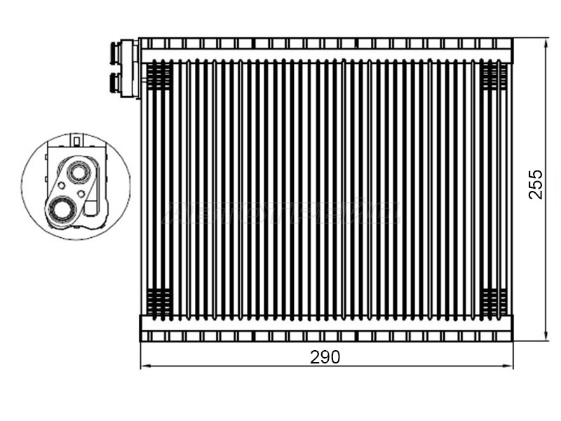Испаритель кондиционера TOYOTA LC PRADO 120  /HILUX /4RUNNER  /FJ CRUISER  /LEXUS GX470 02-05 (SAT: ST-88501-35100)