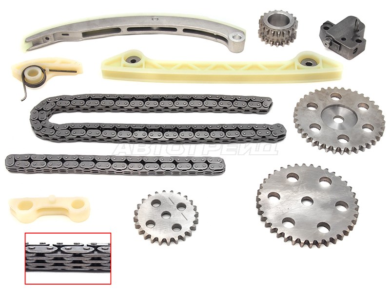 Комплект цепи ГРМ MAZDA L3 2,3 3 /5 /6 /TRIBUTE 04- /FORD MAVERICK 04- /MONDEO /S-MAX 07- (L=138) (SAT: TK-MA149)