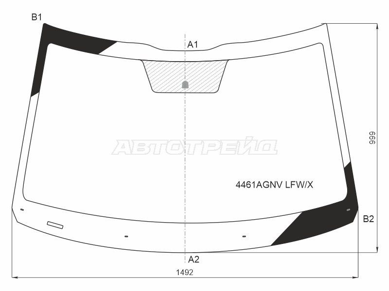 Стекло лобовое Kia Seltos 19- (XYG: 4461AGNV LFW/X)