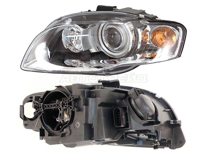 Фара Audi A4 04-09 (Спереди / Справа) (DEPO: 446-1110LMLDHEM)