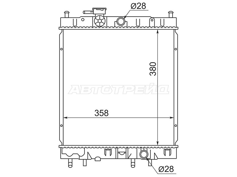 Радиатор Nissan March 92-02 (SAT: NS0001-K11-99)