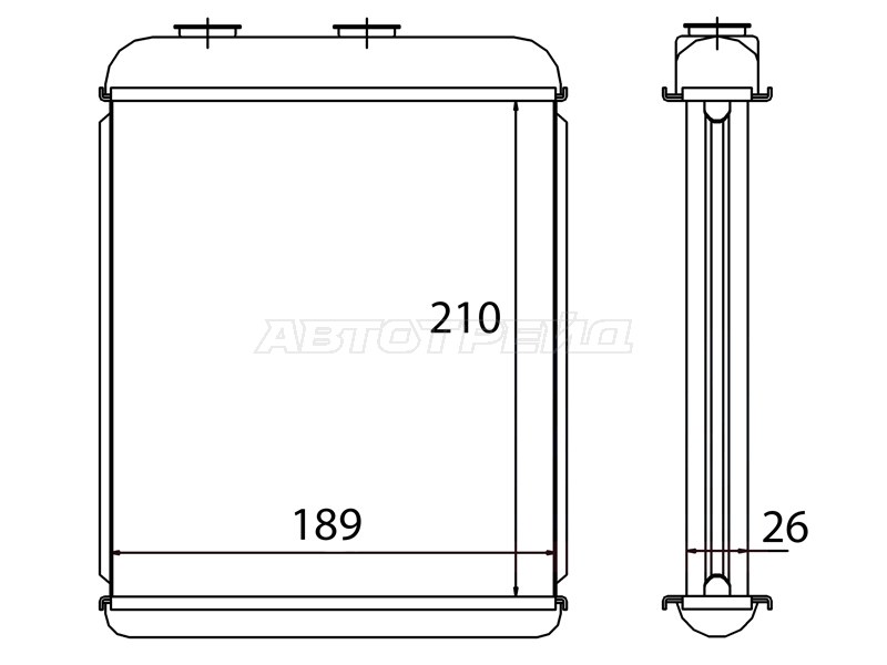 Радиатор отопителя салона OPEL ASTRA G 98-05 /ASTRA H 04-10 /ZAFIRA 00-05 (DELPHI) (SAT: ST-87-0042)