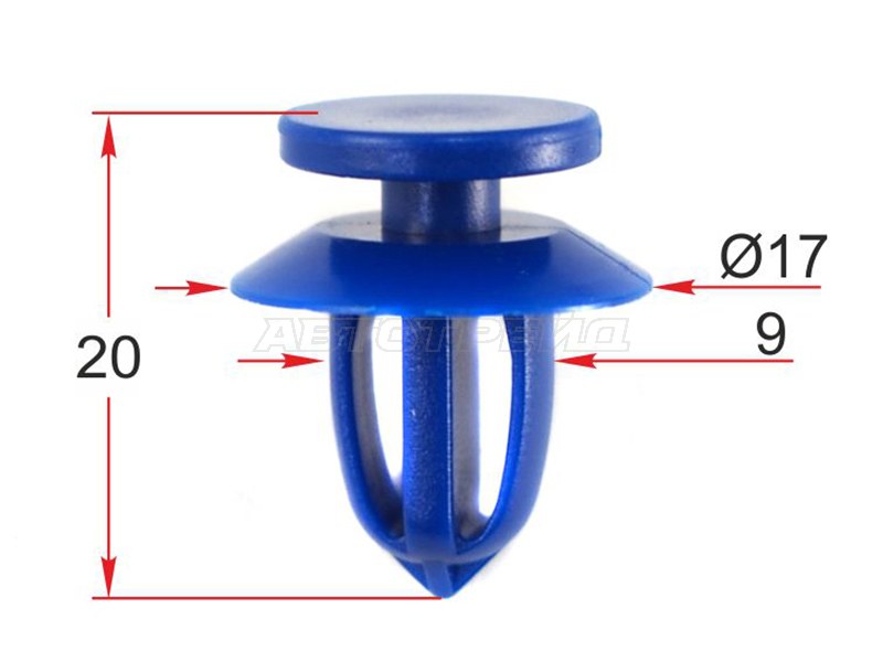 Клипса обшивки двери FORD (1 шт.) (SAT: ST-M12425)