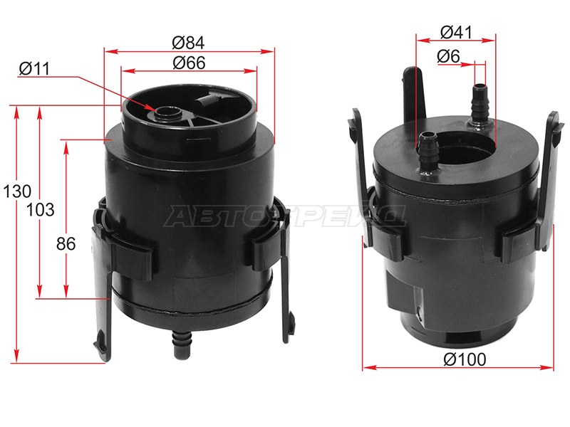 Фильтр топливный TOYOTA AVENSIS 03-08 /COROLLA 01-07 1 /2AZFSE /1 /4ZZFE (SAT: ST-23300-0D020)