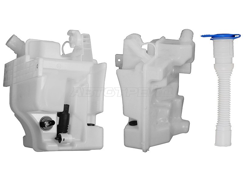 Бачок омывателя Skoda Rapid 12-  / Volkswagen Polo 09-22  / Skoda Fabia 07-15  / Roomster 06-15 (Насос омывателя / Под омыватели фар / С горловиной / 5.4L) (SAT: ST-SDR1-101-0)