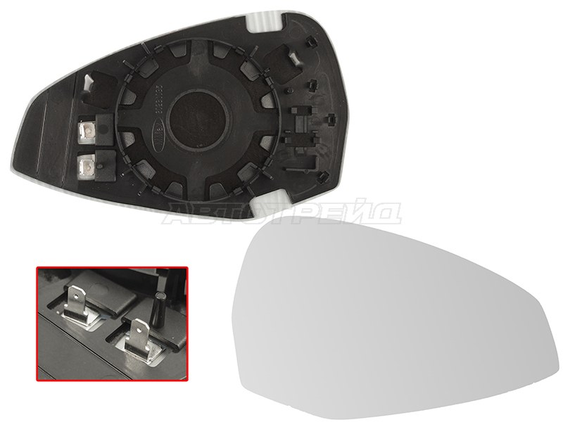 Полотно зеркала Audi A4 15-19  / A5 16-19 (Справа) (ALKAR: 6432810)