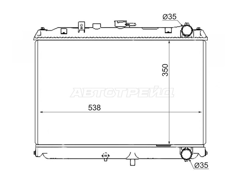 Радиатор Mitsubishi Delica 94-07  / Nissan Vanette 99-17 (SAT: NS0005-MT)