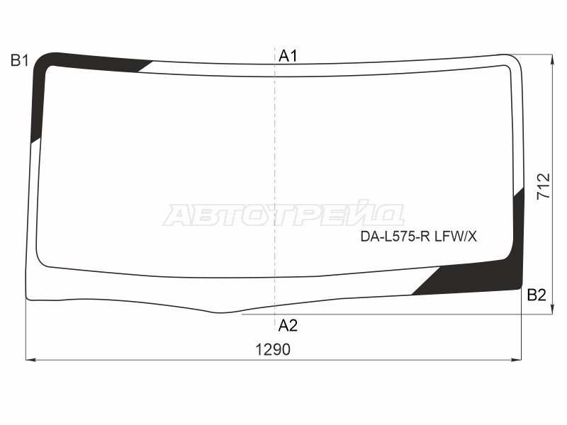 Стекло лобовое Daihatsu Move Conte 08-17  / Toyota Pixis Space 11-17 (XYG: DA-L575-R LFW/X)