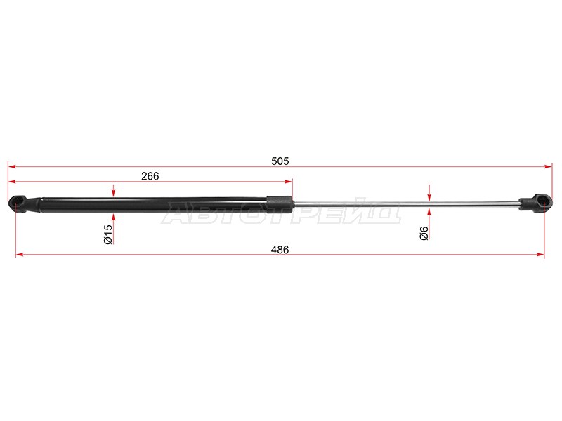 Амортизатор крышки багажника Ford Focus 10-19 (SAT: ST-1832239)
